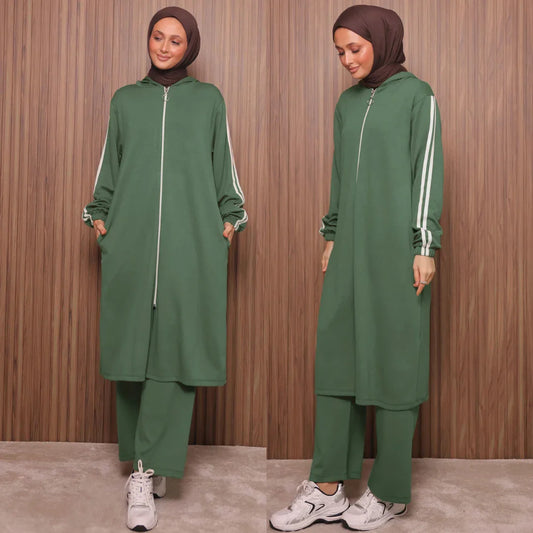 Survêtement long 2 pièces avec capuche