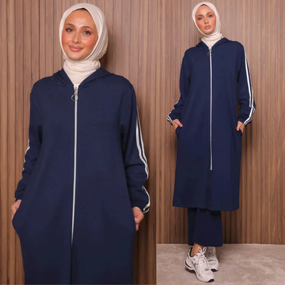 Survêtement long 2 pièces avec capuche