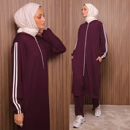 Survêtement long 2 pièces avec capuche