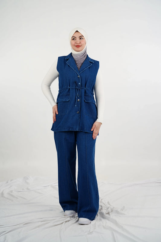 Jeans en denim 2 pièces