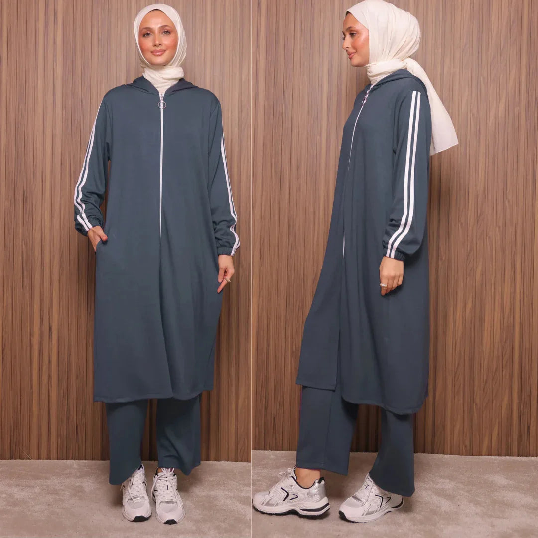 Survêtement long 2 pièces avec capuche